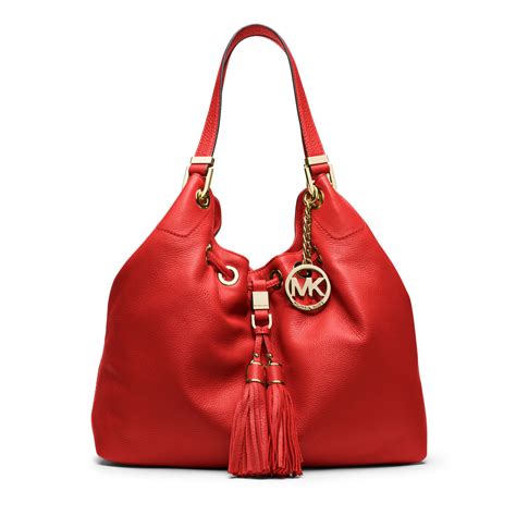 basket michael kors rouge|michael kors leather tote.